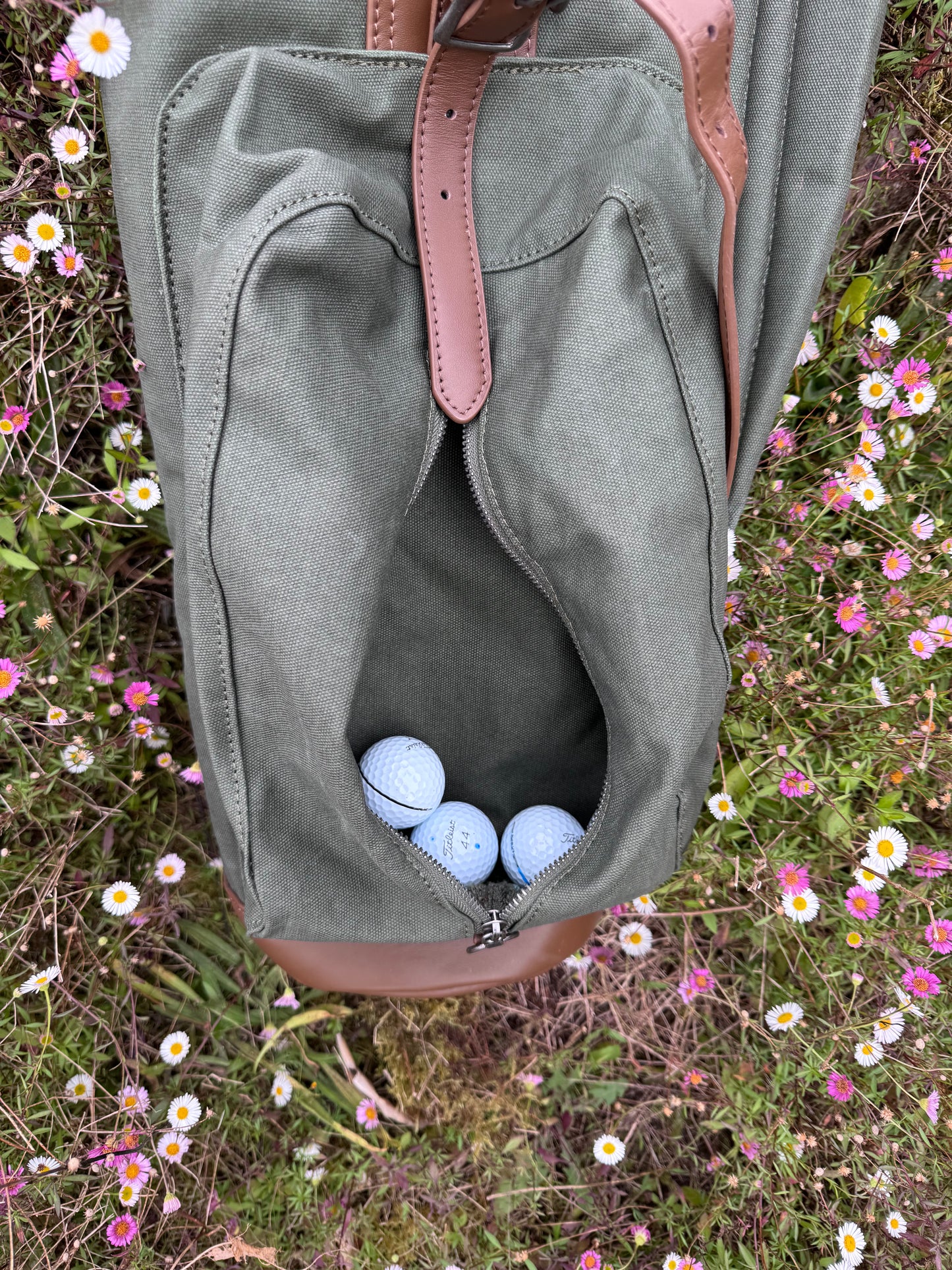 Waxed Canvas Sunday Golf Carry Bag