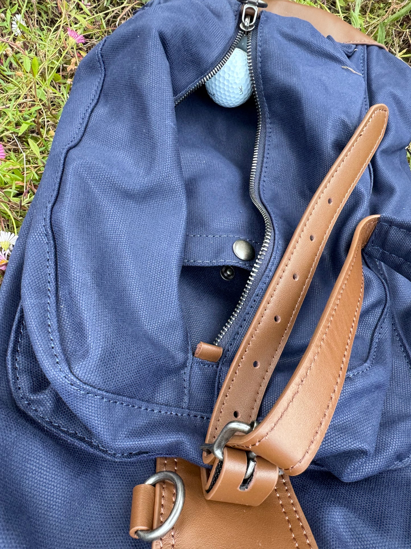 Waxed Canvas Sunday Golf Carry Bag